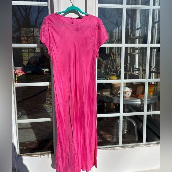 J Crew Cupro Blend Midi T-Shirt Dress NWT - Picture 5 of 11